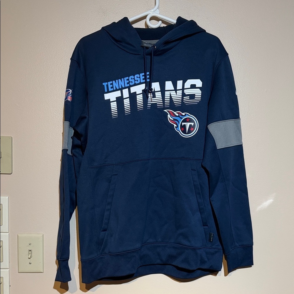 NFL Navy Titans Pullover Hoodie Tennessee